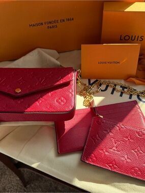 Louis Vuitton Pochette Félicie Red